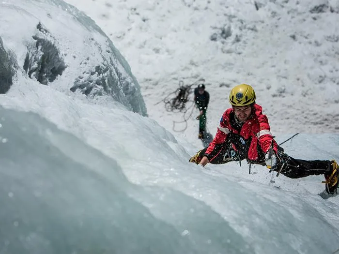 Ice climbing in the Ahrntal Valley