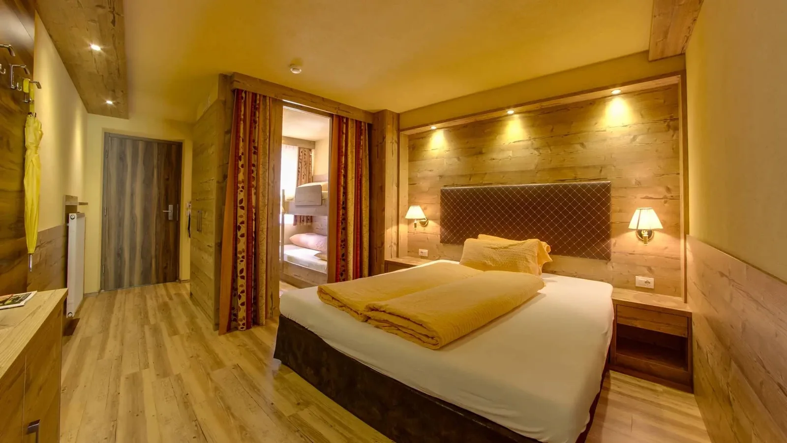 Doppelzimmer im Appartement Typ A Panorama aus einer zweiten Perspektive